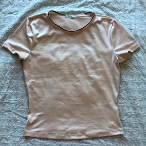 Nude cream top